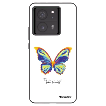 Picasee Xiaomi 13T Hülle - Schwarzes Silikon - Diamanty White