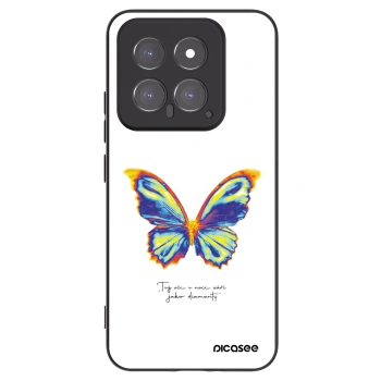 Picasee Xiaomi 14 Hülle - Schwarzes Silikon - Diamanty White