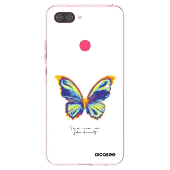 Picasee Xiaomi Mi 8 Lite Hülle - Transparentes Silikon - Diamanty White