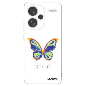 Picasee Xiaomi Redmi Note 13 Pro+ 5G Hülle - Transparentes Silikon - Diamanty White