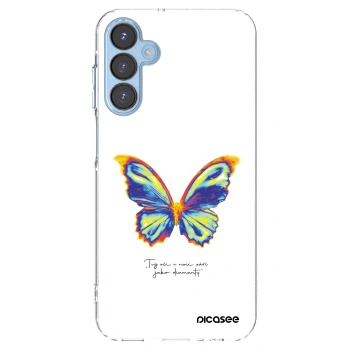 Picasee Samsung Galaxy A15 A156B 5G Hülle - Transparentes Silikon - Diamanty White