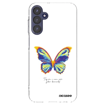 Picasee Samsung Galaxy A15 A155F 4G Hülle - Transparentes Silikon - Diamanty White