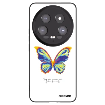 Picasee Xiaomi 14 Ultra Hülle - Schwarzes Silikon - Diamanty White