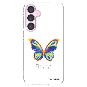 Picasee Samsung Galaxy A55 5G A556B Hülle - Transparentes Silikon - Diamanty White
