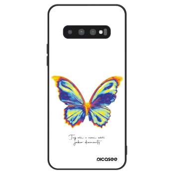 Hülle für Samsung Galaxy S10 Plus G975 - Diamanty White