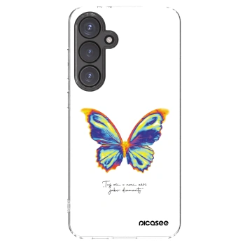 Picasee Samsung Galaxy S24 FE S721B Hülle - Transparentes Silikon - Diamanty White