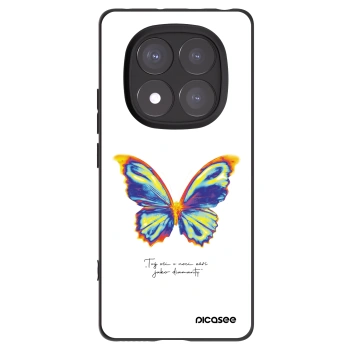 Picasee Xiaomi Redmi Note 14 Pro 5G Hülle - Schwarzes Silikon - Diamanty White