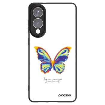 Picasee Samsung Galaxy S25 Edge 5G Hülle - Schwarzes Silikon - Diamanty White