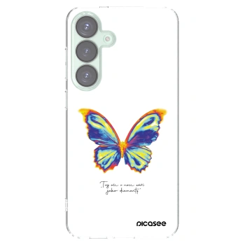 Picasee Samsung Galaxy S25+ 5G Hülle - Transparentes Silikon - Diamanty White