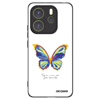 Picasee Xiaomi Redmi Note 14 4G Hülle - Schwarzes Silikon - Diamanty White