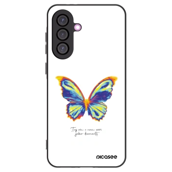 Picasee Samsung Galaxy A36 5G Hülle - Schwarzes Silikon - Diamanty White