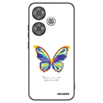 Picasee Xiaomi Poco F6 Hülle - Schwarzes Silikon - Diamanty White