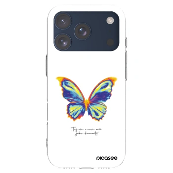 Picasee Apple iPhone 17 Pro Hülle - Transparentes Silikon - Diamanty White