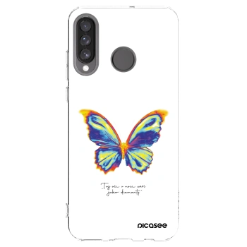 Picasee Huawei P30 Lite Hülle - Transparentes Silikon - Diamanty White