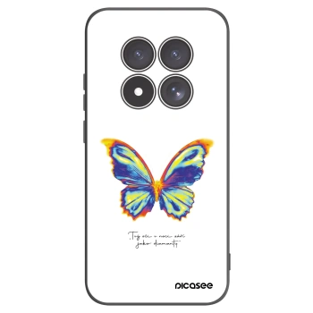 Picasee Xiaomi Redmi Note 15 Pro 5G Hülle - Schwarzes Silikon - Diamanty White