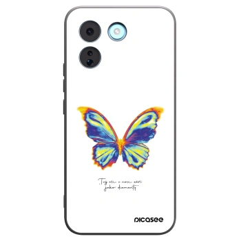 Picasee Xiaomi Redmi Note 17 Pro MAX 5G Hülle - Schwarzes Silikon - Diamanty White