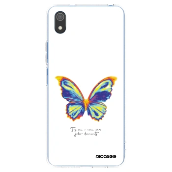 Picasee Xiaomi Redmi 7A Hülle - Transparentes Silikon - Diamanty White