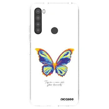 Picasee Xiaomi Redmi Note 8 Hülle - Transparentes Silikon - Diamanty White