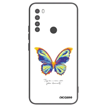 Picasee Xiaomi Redmi Note 8 Hülle - Schwarzes Silikon - Diamanty White