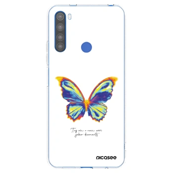 Picasee Xiaomi Redmi Note 8T Hülle - Transparentes Silikon - Diamanty White