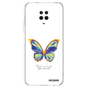 Picasee Xiaomi Redmi Note 9 Pro Hülle - Transparentes Silikon - Diamanty White