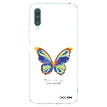 Picasee Samsung Galaxy A30s A307F Hülle - Transparentes Silikon - Diamanty White