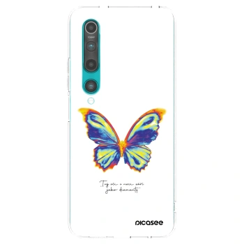 Picasee Xiaomi Mi 10 Hülle - Transparentes Silikon - Diamanty White