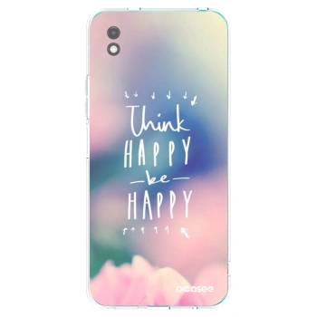 Picasee Xiaomi Redmi 9A Hülle - Schwarzes Silikon - Denke positiv!