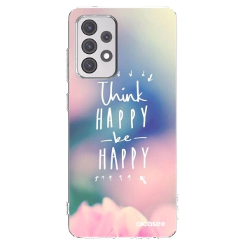 Picasee Samsung Galaxy A52 5G A525F Hülle - Transparentes Silikon - Denke positiv!