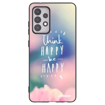 Picasee Samsung Galaxy A52 5G A525F Hülle - Schwarzes Silikon - Denke positiv!