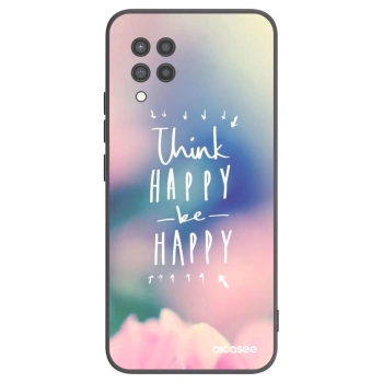 Picasee Samsung Galaxy A42 A426B Hülle - Schwarzes Silikon - Denke positiv!