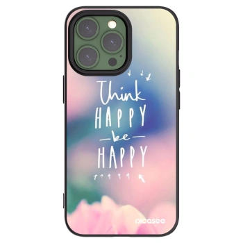 Picasee Apple iPhone 13 Pro Hülle - Schwarzes Silikon - Denke positiv!