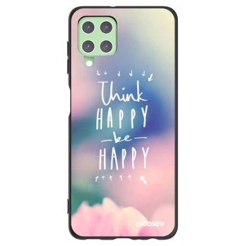Picasee Samsung Galaxy A22 A225F 4G Hülle - Schwarzes Silikon - Denke positiv!