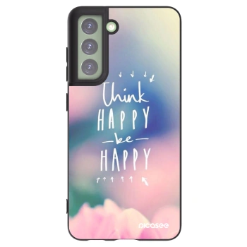 Picasee Samsung Galaxy S21 FE 5G Hülle - Schwarzes Silikon - Denke positiv!