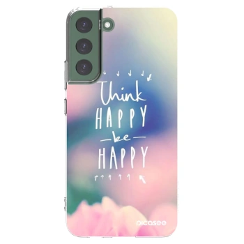Picasee Samsung Galaxy S22+ 5G Hülle - Transparentes Silikon - Denke positiv!