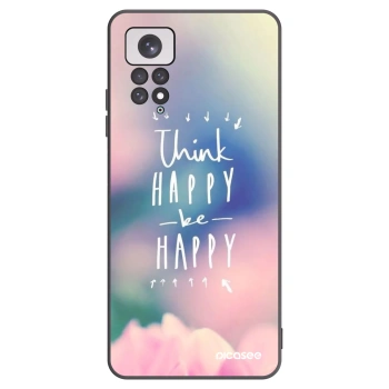 Picasee Xiaomi Redmi Note 11 Hülle - Schwarzes Silikon - Denke positiv!