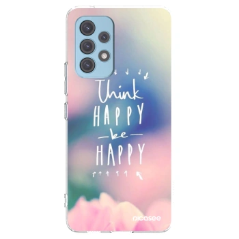 Picasee Samsung Galaxy A53 5G A536 Hülle - Transparentes Silikon - Denke positiv!