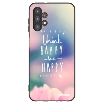 Picasee Samsung Galaxy A13 4G A135 Hülle - Schwarzes Silikon - Denke positiv!