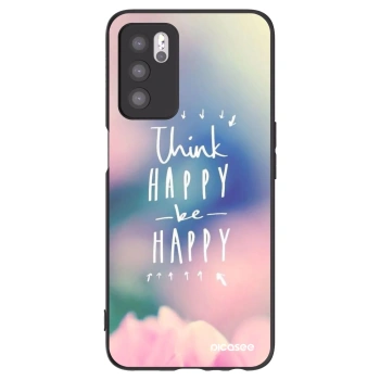 Picasee OPPO A16s Hülle - Schwarzes Silikon - Denke positiv!