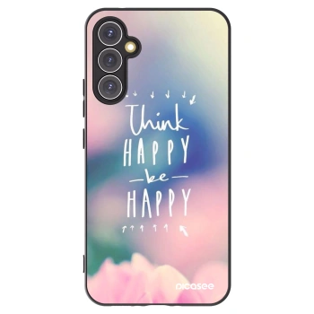 Picasee Samsung Galaxy A34 5G A346B Hülle - Schwarzes Silikon - Denke positiv!