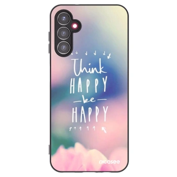 Picasee Samsung Galaxy A14 5G A146P Hülle - Schwarzes Silikon - Denke positiv!
