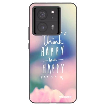 Picasee Xiaomi 13T Hülle - Schwarzes Silikon - Denke positiv!