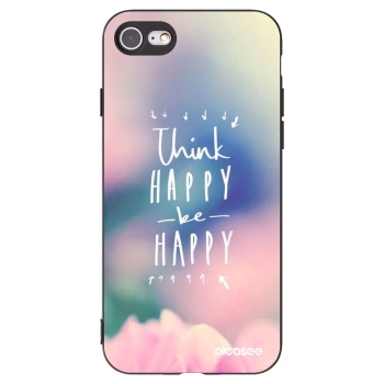 Picasee Apple iPhone 7 Hülle - Schwarzes Silikon - Denke positiv!