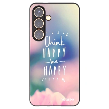 Picasee Samsung Galaxy S24 S921B 5G Hülle - Schwarzes Silikon - Denke positiv!