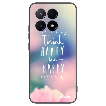 Picasee Xiaomi Poco X6 Pro Hülle - Schwarzes Silikon - Denke positiv!