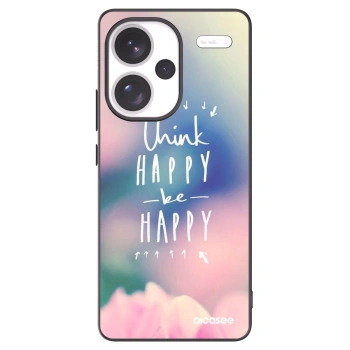 Picasee Xiaomi Redmi Note 13 Pro+ 5G Hülle - Schwarzes Silikon - Denke positiv!