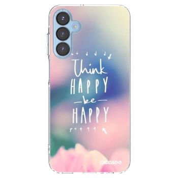 Picasee Samsung Galaxy A15 A156B 5G Hülle - Transparentes Silikon - Denke positiv!
