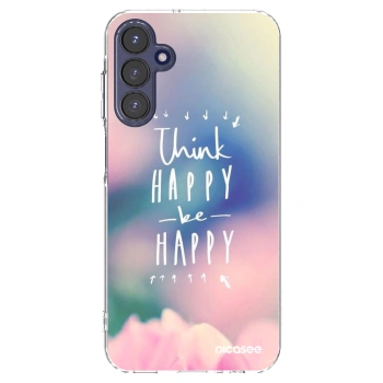 Picasee Samsung Galaxy A15 A155F 4G Hülle - Transparentes Silikon - Denke positiv!