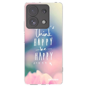 Picasee Xiaomi Redmi Note 13 Pro 4G Hülle - Transparentes Silikon - Denke positiv!