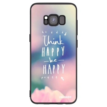 Picasee Samsung Galaxy S8 G950F Hülle - Schwarzes Silikon - Denke positiv!